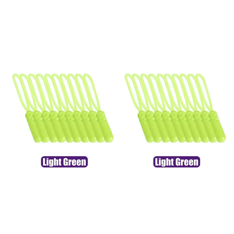 10/20pcs Rucksacks Zip Cord Replacement Clip For Coats Jackets Pull Puller Tent Zippers Pull Rope Zipper Puller Zipper Rope Oasis Select 20pcs Flu-green