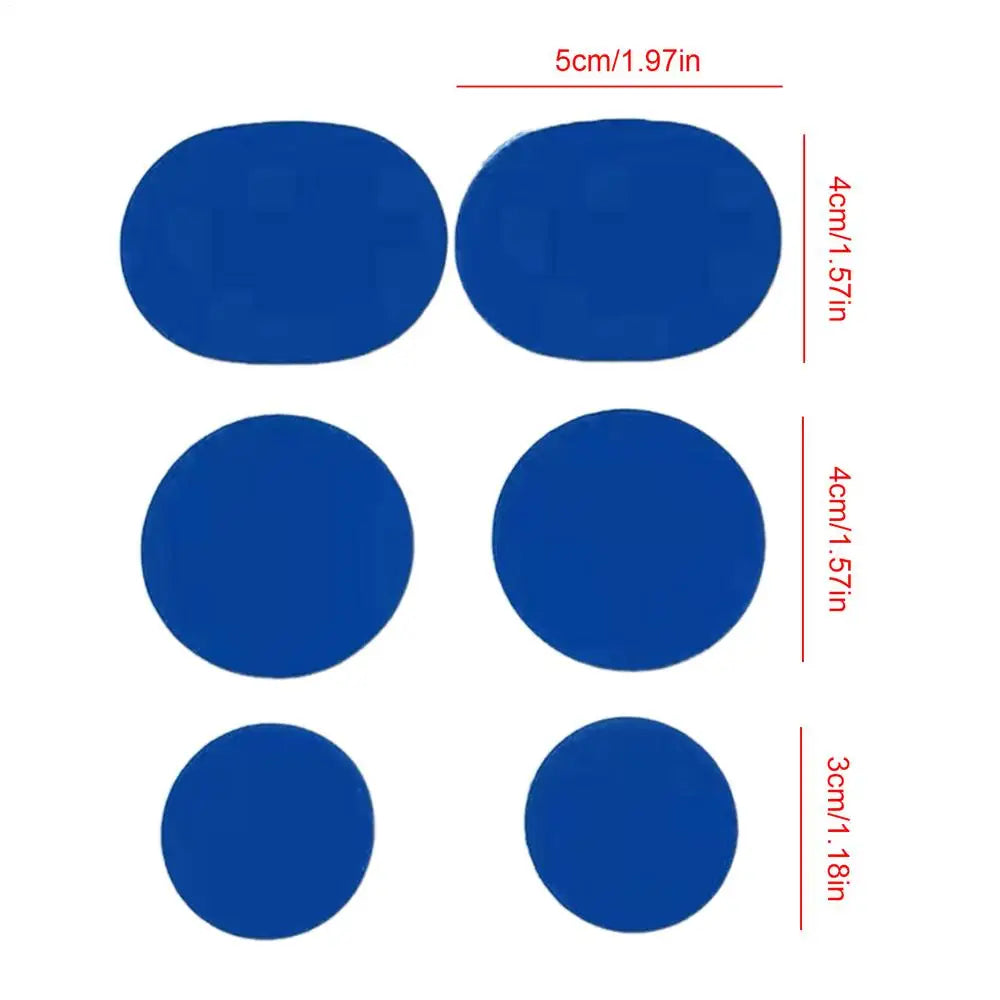Shoe Repair Patch 6 Pieces Self-Adhesive Toeburst Blowout Prevention Pads Adhesive Inside Shoe Heel Patch Pad for Boots Heel Toe Oasis Select Sapphire