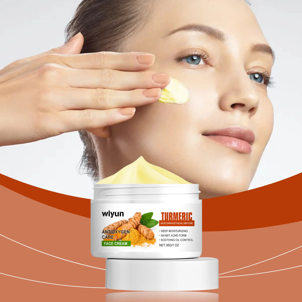 WIYUN Turmeric Face Cream – Brightening Freckle & Acne Repair Brightening Face Cream Oasis Select
