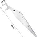 1PCS Multi-Purpose Lever Tool Stainless Steel Durable Locksmith Tool Mini Portable Pry Bar Hand Tool for Hand Tool for Home Oasis Select Double
