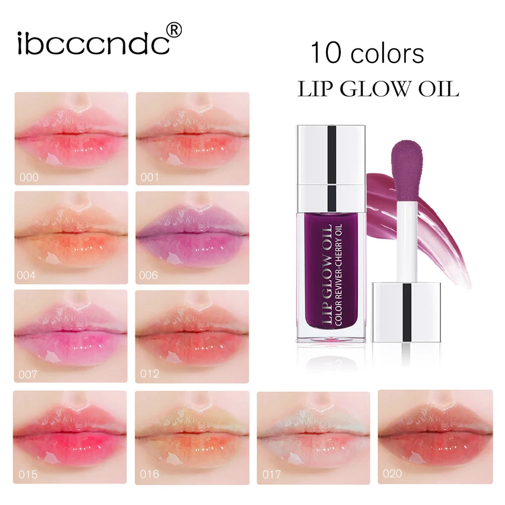 Lip Oil Plumping Lip Gloss Crystal Jelly Moisturizing Makeup Sexy Plump Lip Glow Oil Tinted Lip Plumper Oasis Select