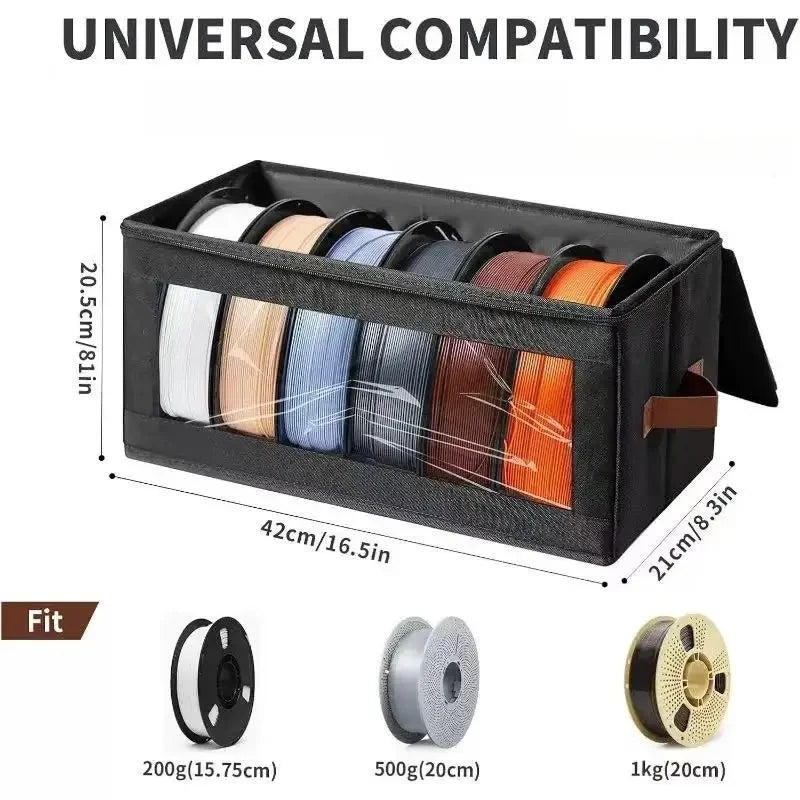 1PC Double Zipper Fully Sealed Wire Storage Box Special Storage Box for 3D Printing Consumables Dedicated for 3D Printer Studios Oasis Select