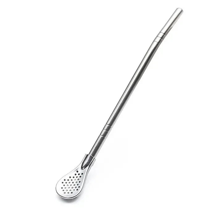 Detachable Bombilla Filter Straw Stainless Steel Straw Spoon Tea Filter Yerba mate straw Reusable Drinking Tools Bar Access Oasis Select A