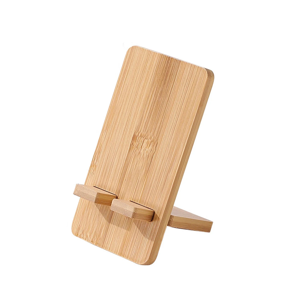 Desktop Lazy Stand Charging Dock for Phones & Tablets, Creative Christmas Gift, Perfect for Short Video Viewing, Bamboo-Wood Oasis Select 1PC
