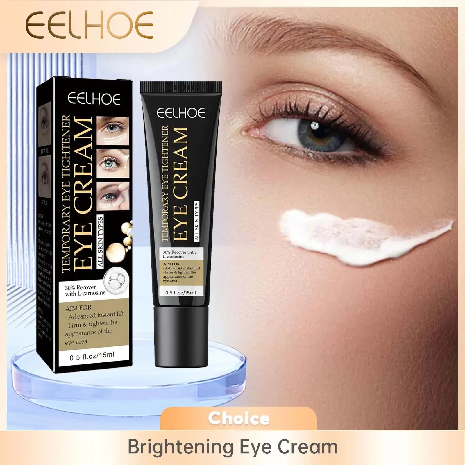 EELHOE Brightening Eye Cream – Dark Circles & Puffiness 15ml Eye Cream Oasis Select