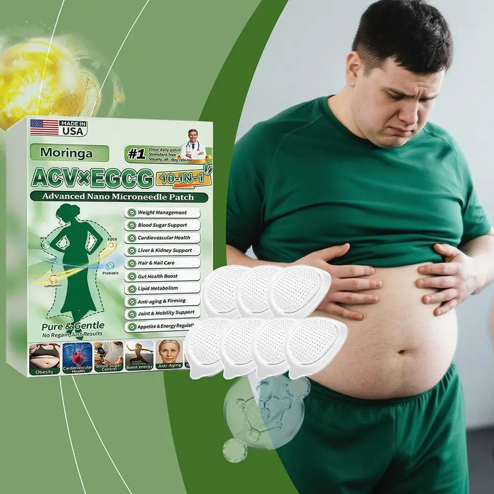 Moringa Nanos Microneedles Painless For Men Women Non-Invasive Painless Application For Weight Management Body Firming 0.22mm Oasis Select