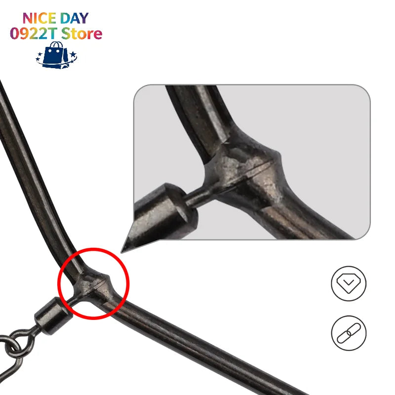 5pcs Fishing Balance Connectors 5/7/9/12CM Small Style Brass Tube Fishing Tackle Anti- Feeder Boom Fish Accessories@#X Oasis Select