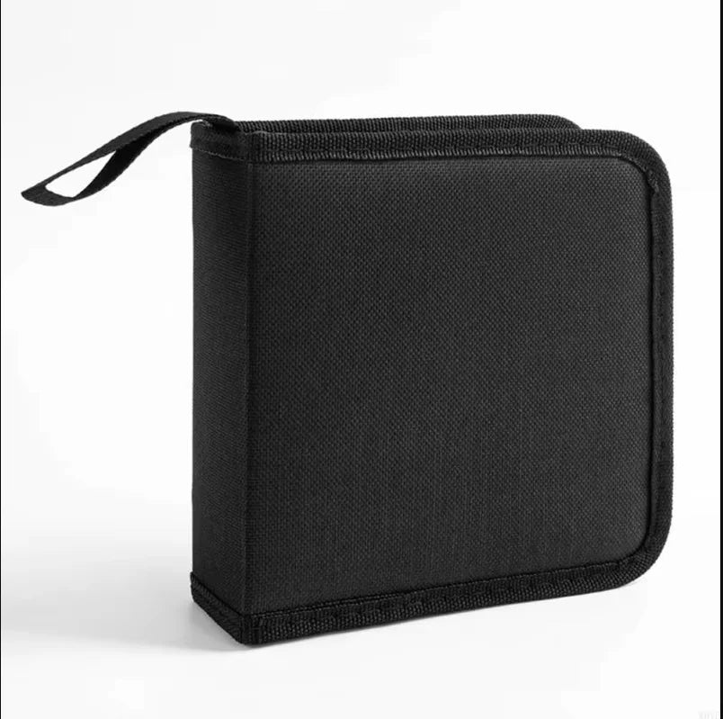 40 Disc CD DVD Carry Case Handbags DVD Organizer Wallet Storage Bags Album Box Cases DVD Booklet Holder Oxford Cloth Oasis Select black