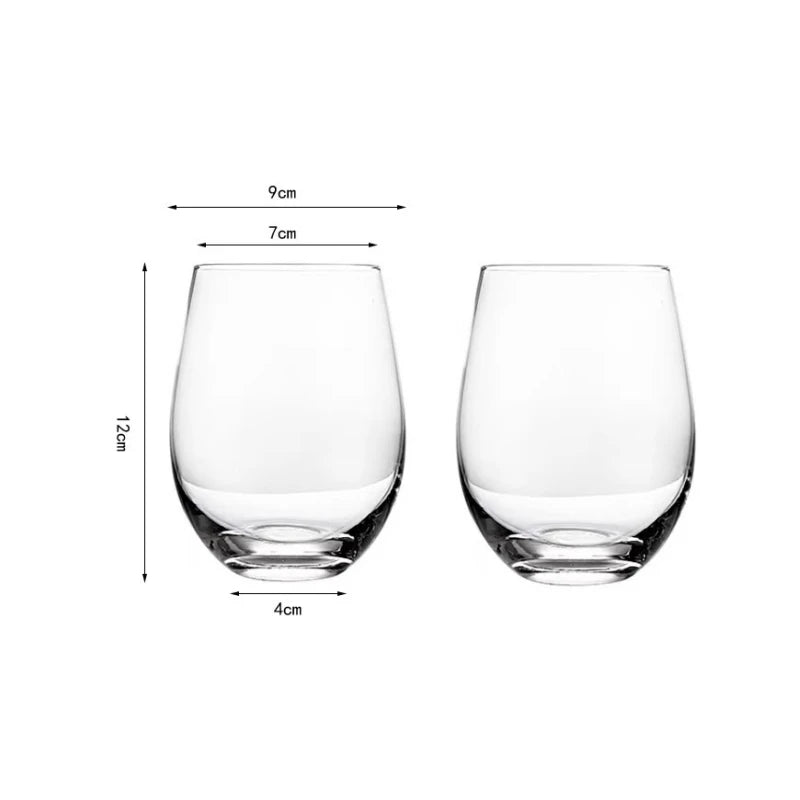 2pcs Whiskey Glass Clear Whiskey Bar Cocktail Glasses Drinking Glasses Scotch Liquor Barware Beer Milk Shake Juice Latte Cup Oasis Select Clear-385ml-2pcs 340-385-550ml