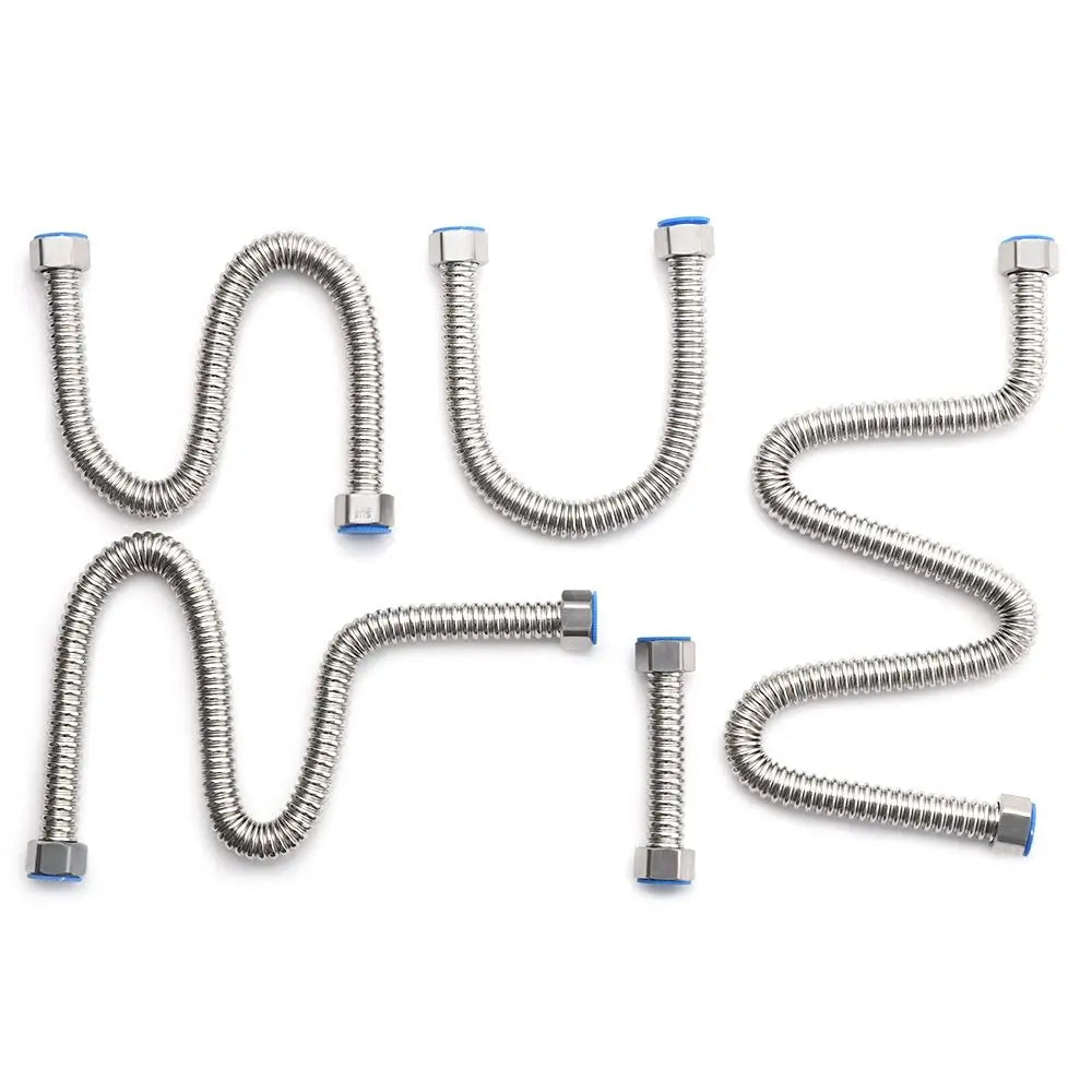 G1/2" Useful Home Durable Stainless Steel Plumbing Corrugated Pipe Hose Tube Water Heater Connector Oasis Select