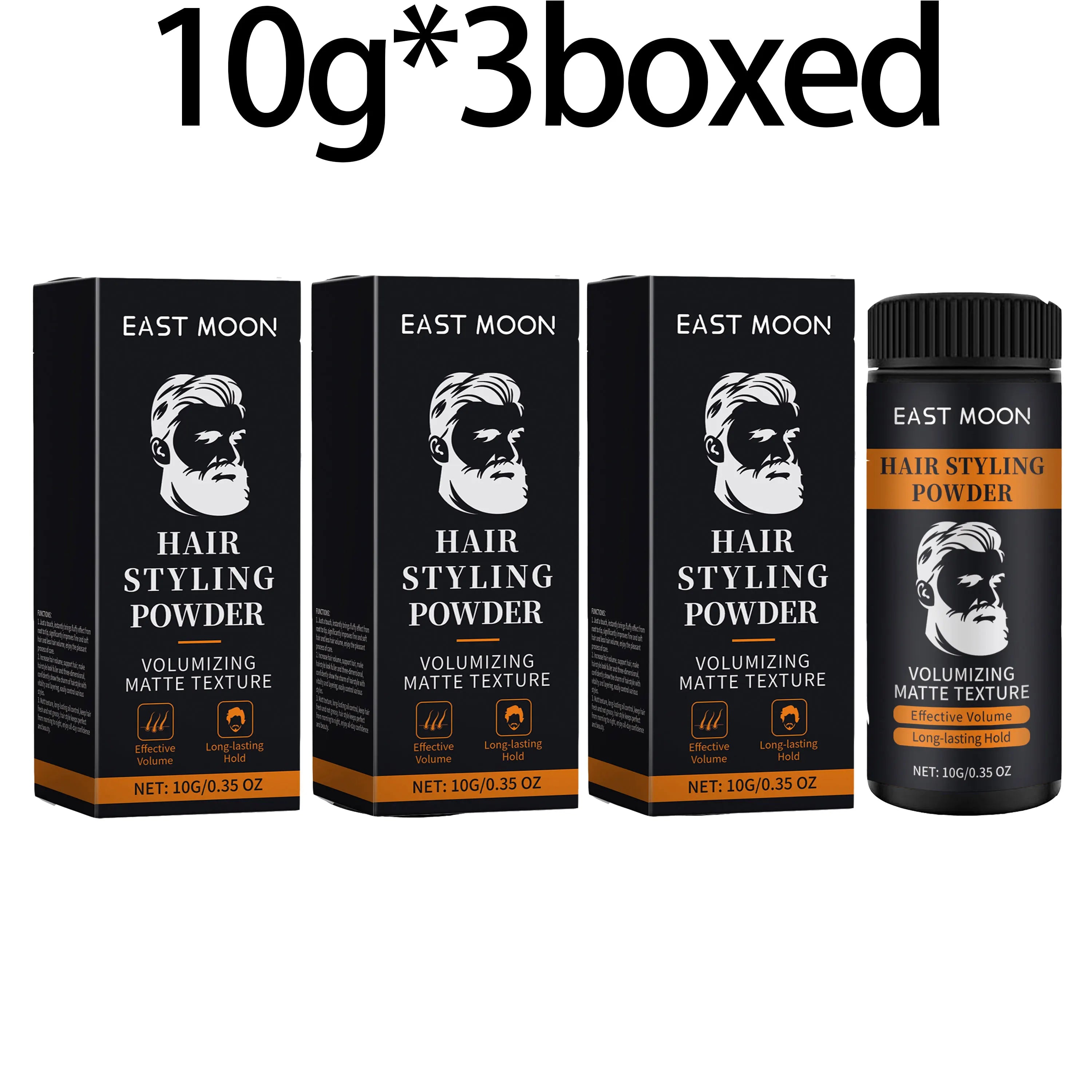 Unisex Hair Styling Powder Increase Volume Strengthen Fluffy Improve Hairline Prevent Bald Oil Absorbing Hair Mattifying Powders Oasis Select 10g X 3boxed