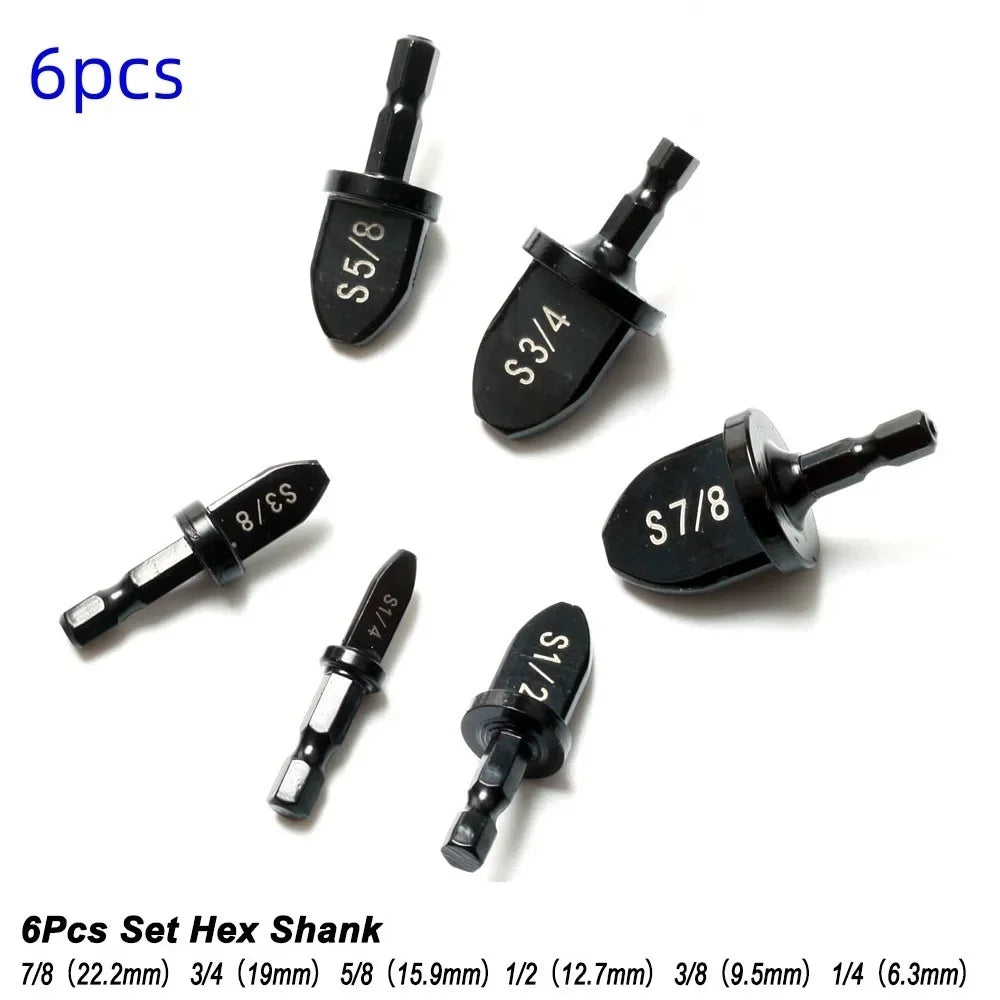 HVAC Tube Expander Set 5/6pc – Hex Shank Swaging Flaring Tool Kit HVAC Tube Expander Oasis Select B 6Pcs Hex