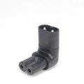 Angle Conversion Right Angled C7 Female C8 Male 2-Pin AC Power Converter AC Power Adapter Conversion Plug C7 Female To C8 Male Oasis Select black-UP Down Angle