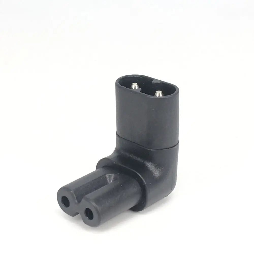 Angle Conversion Right Angled C7 Female C8 Male 2-Pin AC Power Converter AC Power Adapter Conversion Plug C7 Female To C8 Male Oasis Select black-UP Down Angle