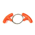 Portable Stainless Steel Wire Saw with Finger Handle Outdoor Camping Hiking Pocket Manual Cutting Chain Saws Survive Tool Oasis Select Red