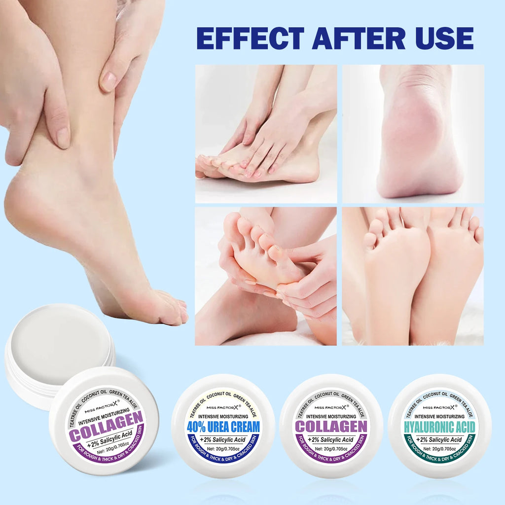 3PCS/Box Urea Foot Cream Moisturizer, with Salicylic Acid, for Dry and Cracked Feet - Hand and Foot Care for and Women Oasis Select