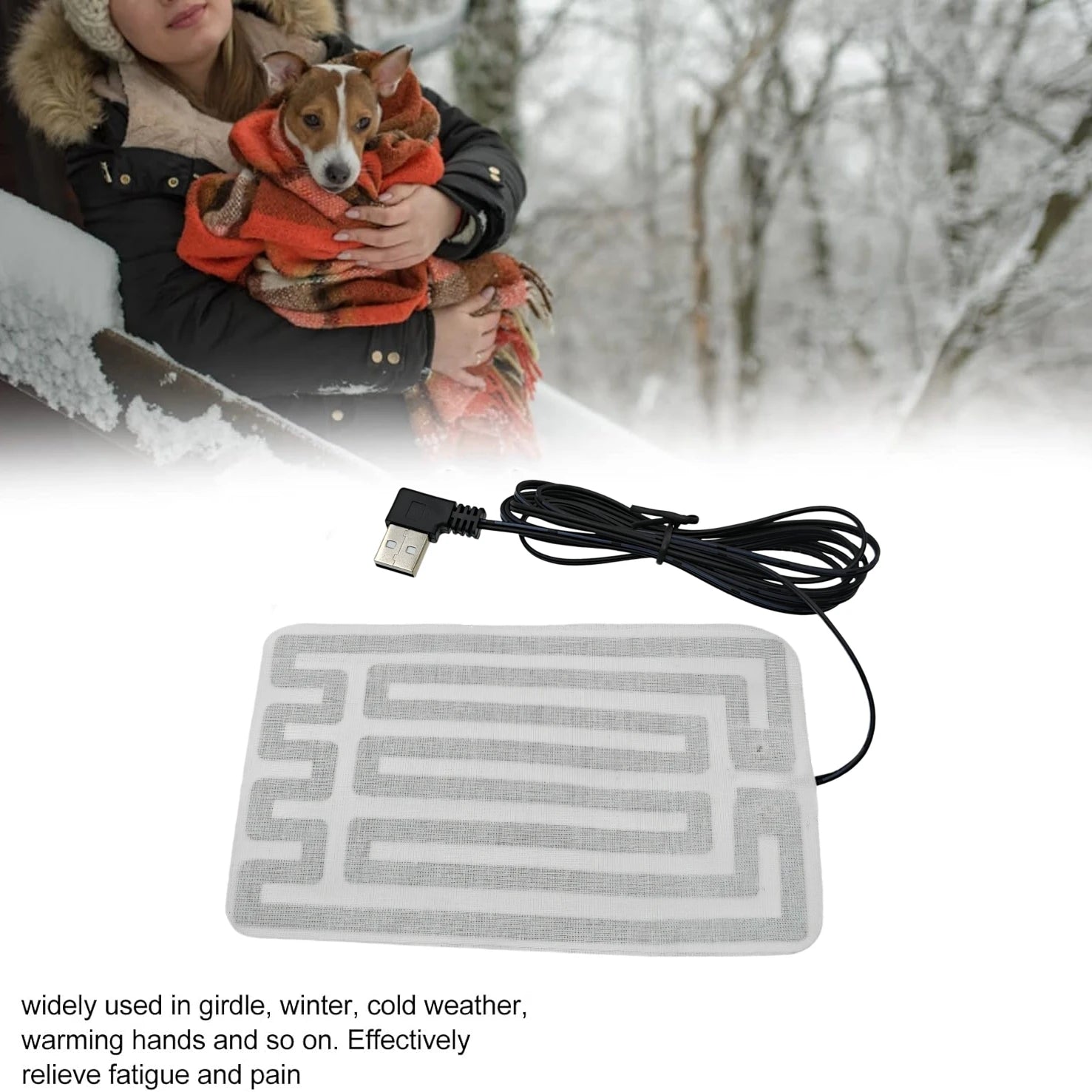 USB Carbon Fiber Heating Pad – 5V Portable Winter Warmer