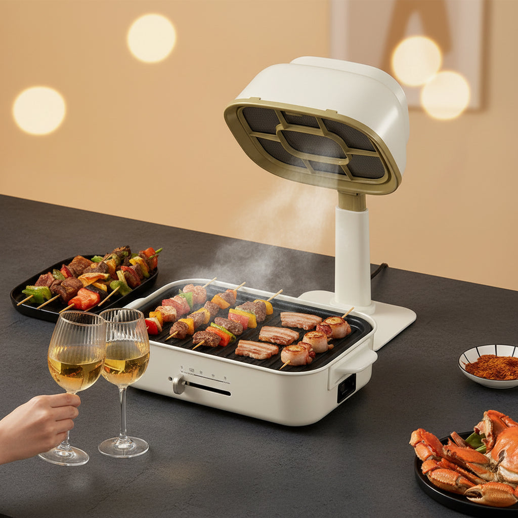 Desktop Range Hood Is Compact, Portable and Can Be Moved. It Is A Small-sized Household Smoking Fan. Oasis Select