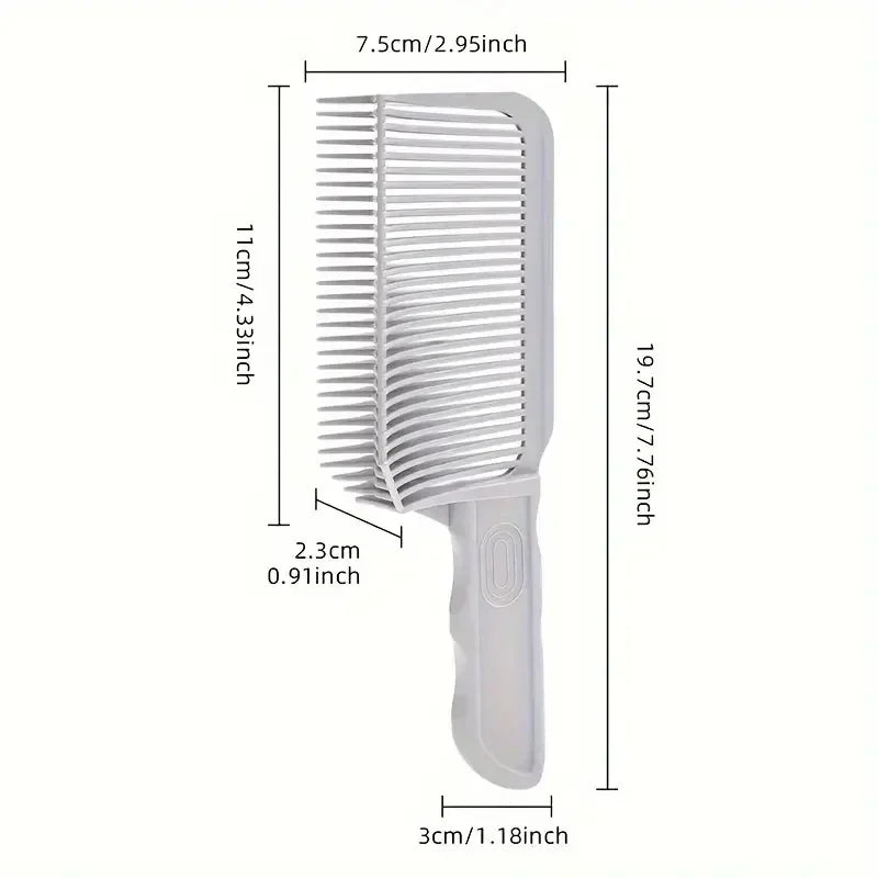 Fading Comb Professional Barber Clipper Blending Flat Top Hair Cutting Comb For Men Heat Resistant Fade Brush Salon Styling Tool Oasis Select