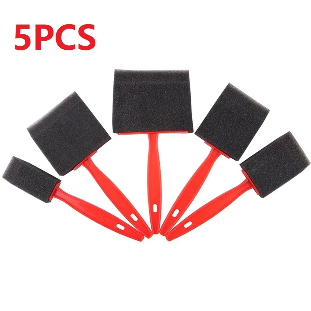 5pcs Sponge Foam Paint Brush Oil Stain Polyurethane Craft Art Paint Brushes For Children Painting DIY Crafts Oasis Select Default Title