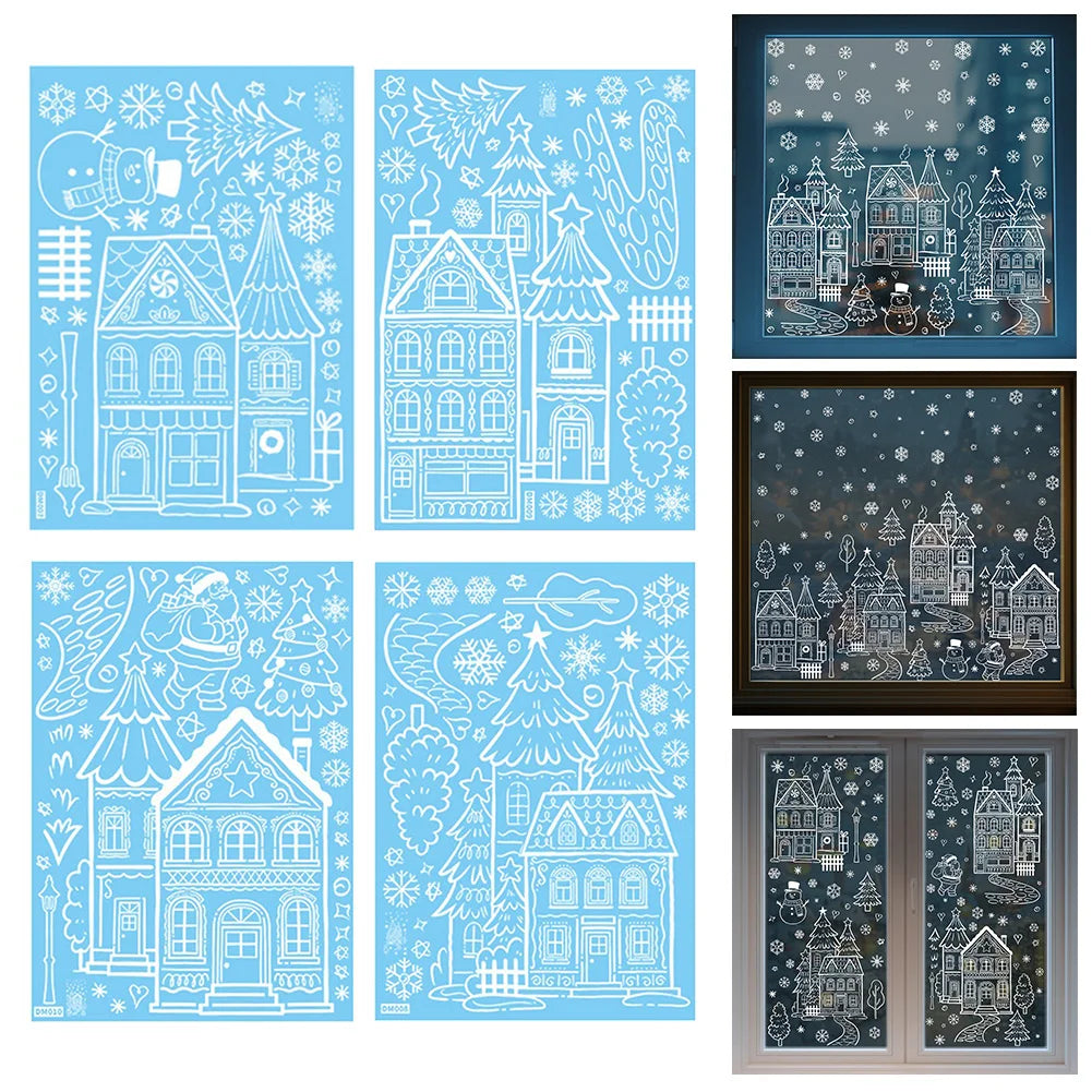 Snowman Christmas Window Clings & Removable Xmas Wall Decals Christmas Window Decals Oasis Select