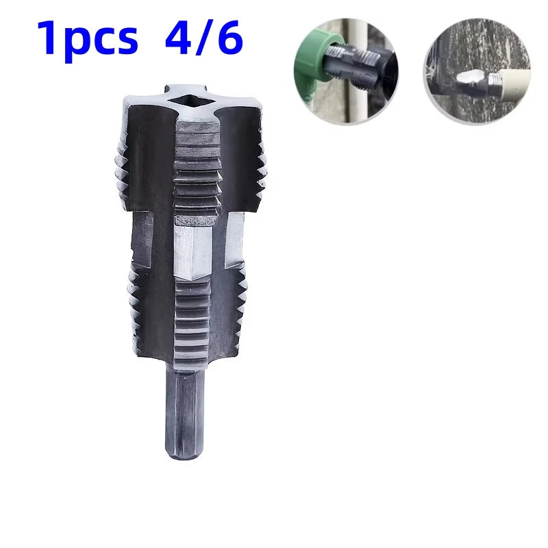 SLADE PVC Pipe Threader Kit – Electric Drill Double Head HSS Pipe Threader Kit Oasis Select