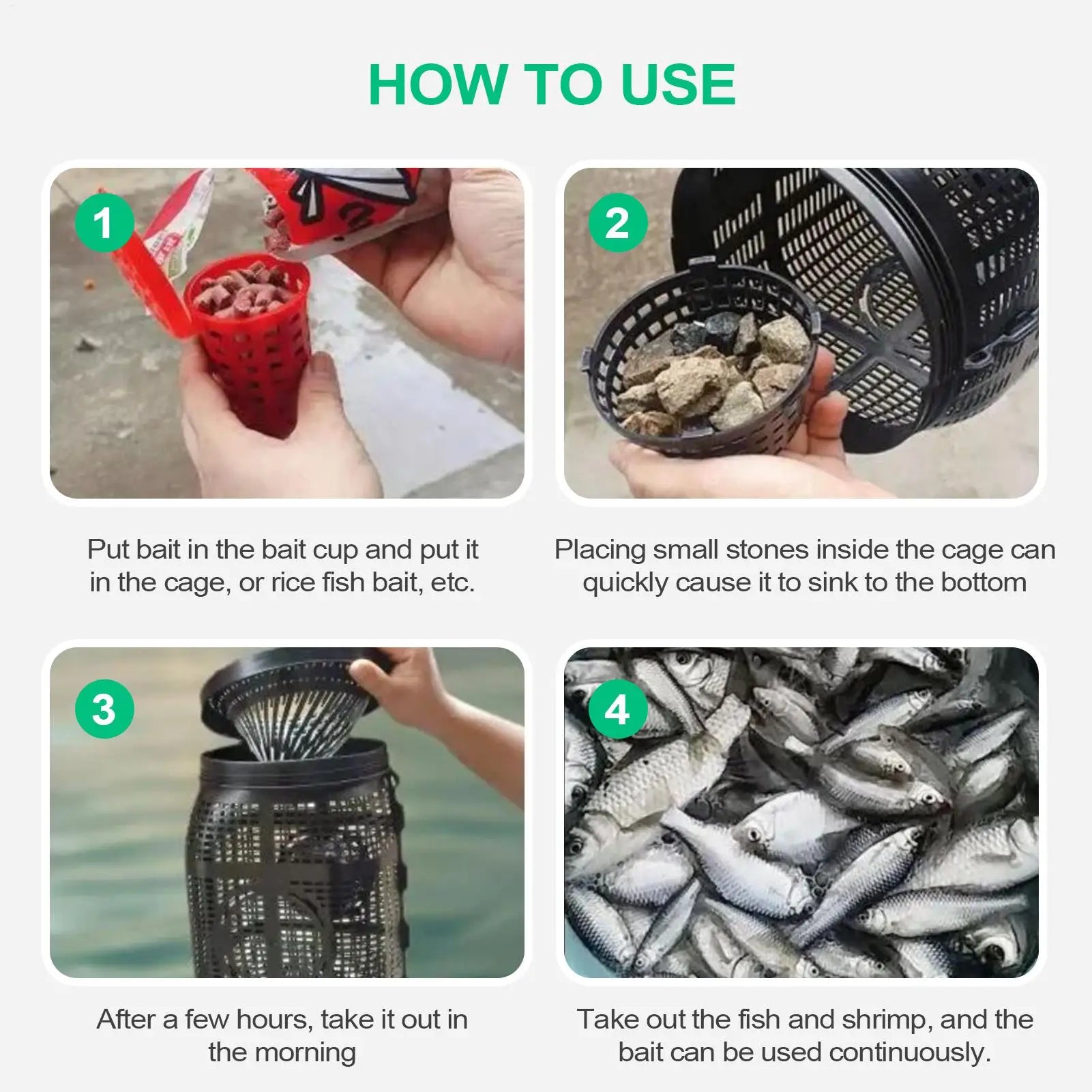 Crab Trap Portable Crayfish Trap Catch Tool Crab Cage for Turtle Eel Shrimp Saltwater Freshwater Fishing Pond Lake Oasis Select
