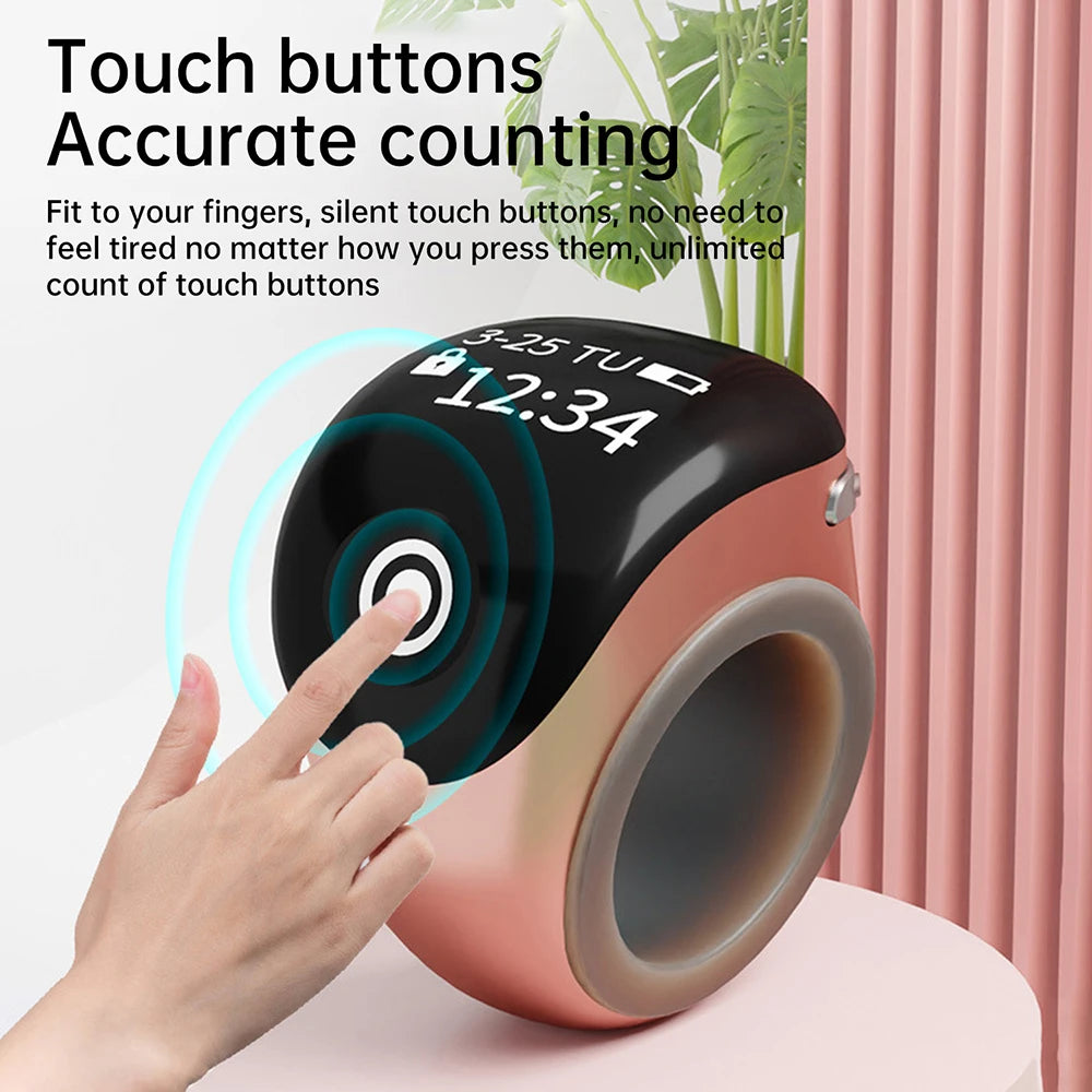 S8pro Smart APP Counting Finger Counter OLED Display 120mah Battery Type-C Smart Ring Bluetooth Electronic Counter Oasis Select