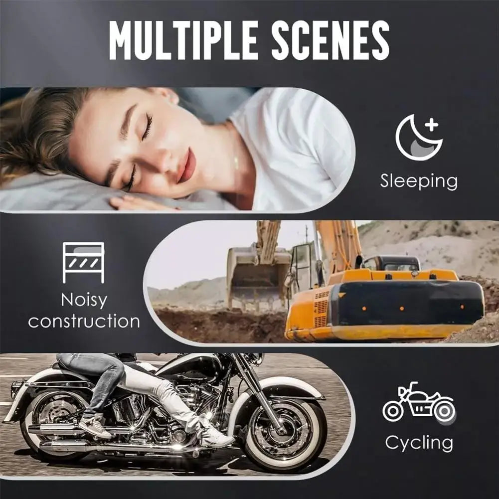 25dB Reusable Silicone Ear Plugs for Sleep, Snoring & Travel Noise Reduction Ear Plugs Oasis Select
