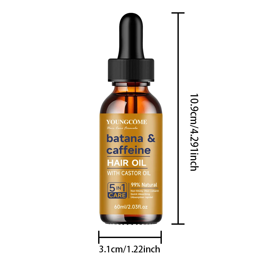 Batana & Caffeine Hair Treatment Oil – Strengthen & Condition Hair Treatment Oil Oasis Select 60ML