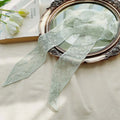 Summer Soft Lace Scarf Elegant Hollow Headband Korean Embroidery Hair Ribbon for Women Oasis Select 2 Green