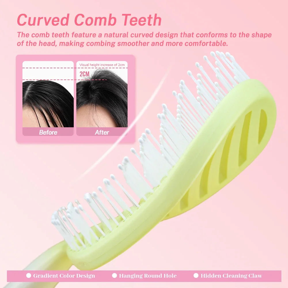 Hollow Out Detangling Hair Brush – Scalp Massage Comb Dry & Wet