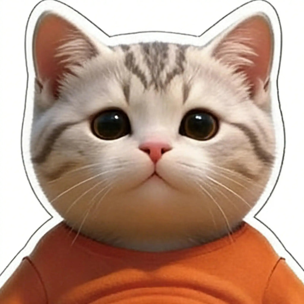 Cat Stickers 3D Belly Stickers Soft Silicone For Phone Case Car Decoration Children's Birthday Party Favor Festival Supplies Oasis Select