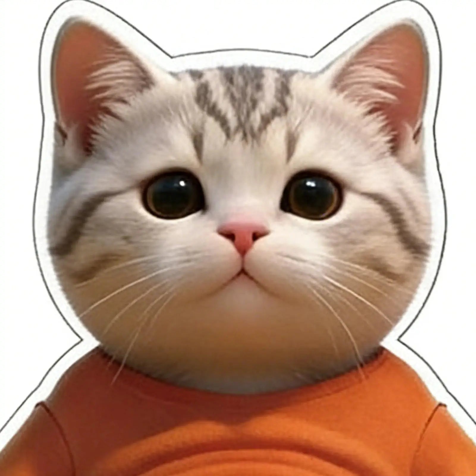 Cat Stickers 3D Belly Stickers Soft Silicone For Phone Case Car Decoration Children's Birthday Party Favor Festival Supplies Oasis Select