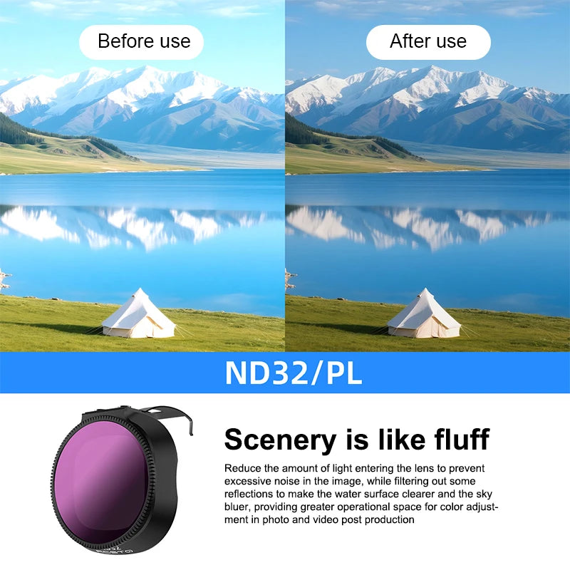 Drone Lens Filter Set For Neo2 ND Filter Kit ND8 ND16 ND32 CPL UV Filter Camera Anti-glare Filter Drone Accessories Oasis Select A10