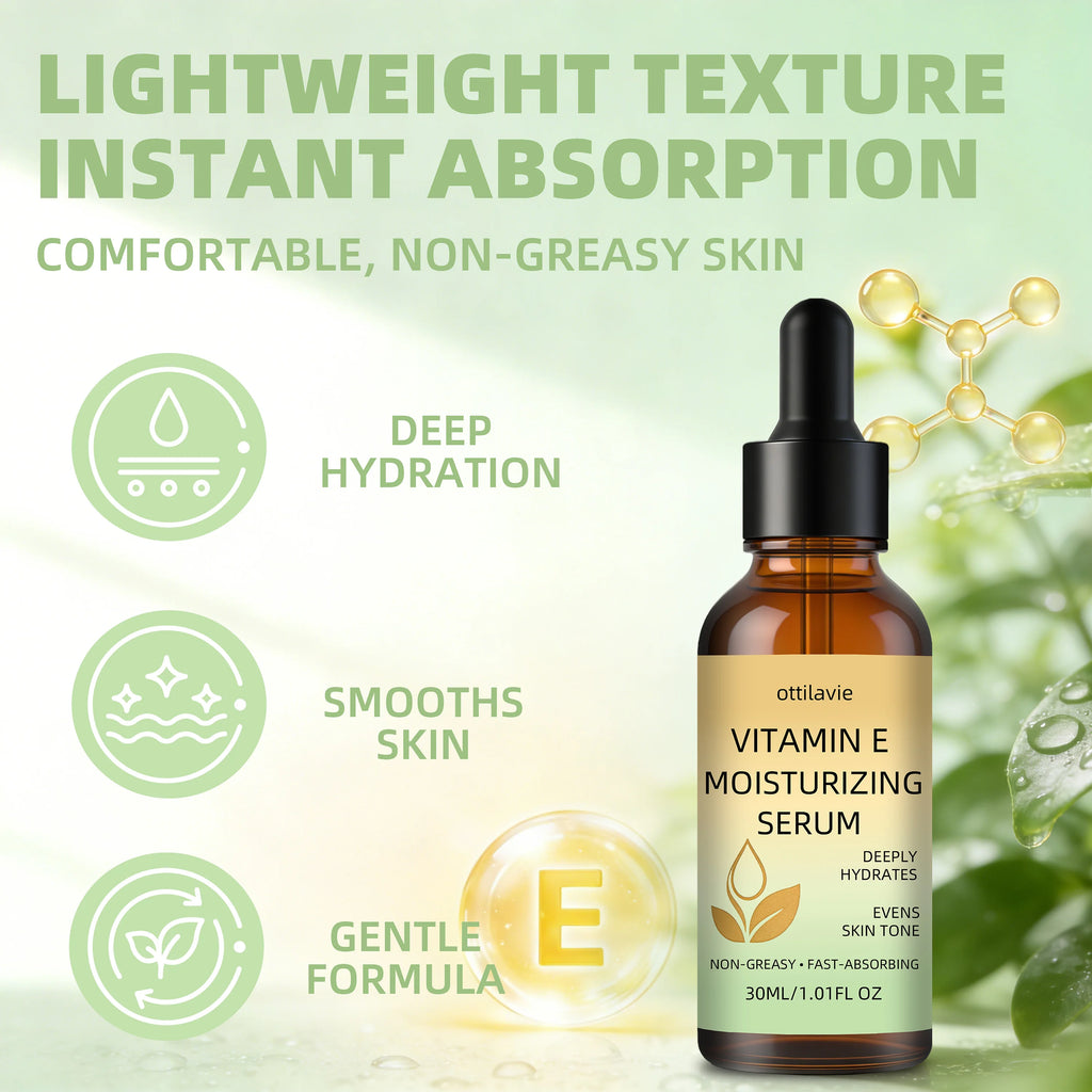 ottilavie Vitamin E Moisturizing Serum | All-Day Hydration Face Serum Oasis Select