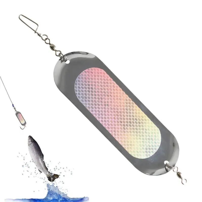 Fishing Flashers for Trolling Salmon Diving Board Salmon Fishing 4.5In Metal Flash Boards 23g Fishing Lures with Lights tool Oasis Select