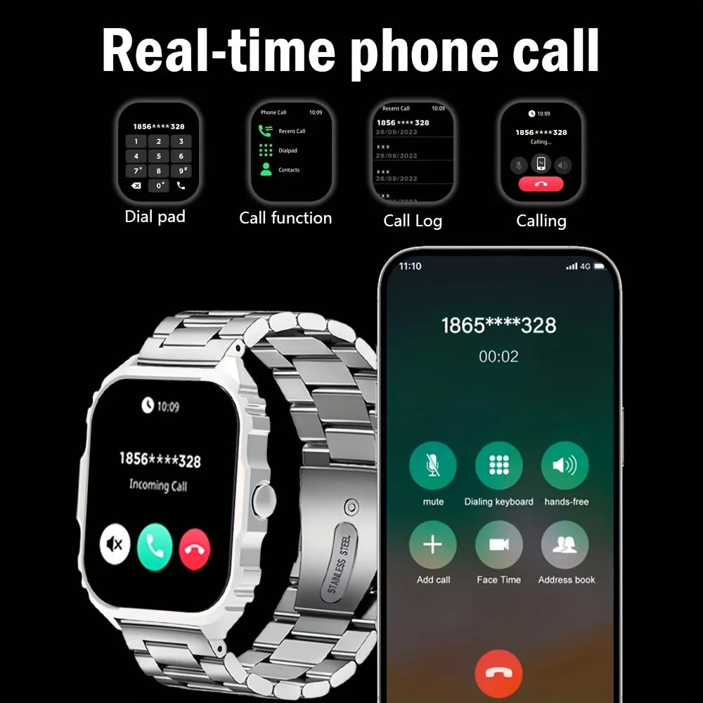ERUN Smart Watch 1.84" Screen – Sports, Calls, Music & Alexa