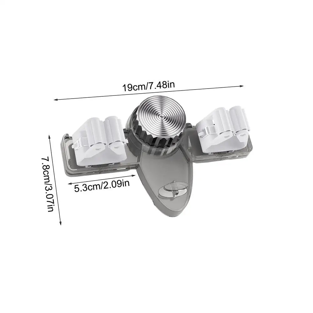 Suction Cup Broom Holder Broom Mop Hanger Mop Gripper Storage Tool Rack for Easy Storage and Organization Broom and Mop Storage Oasis Select Gray