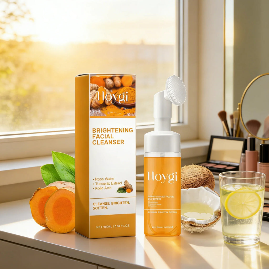Hoygi Turmeric Foaming Facial Cleanser – Brightening Oil Control Foaming Facial Cleanser Oasis Select