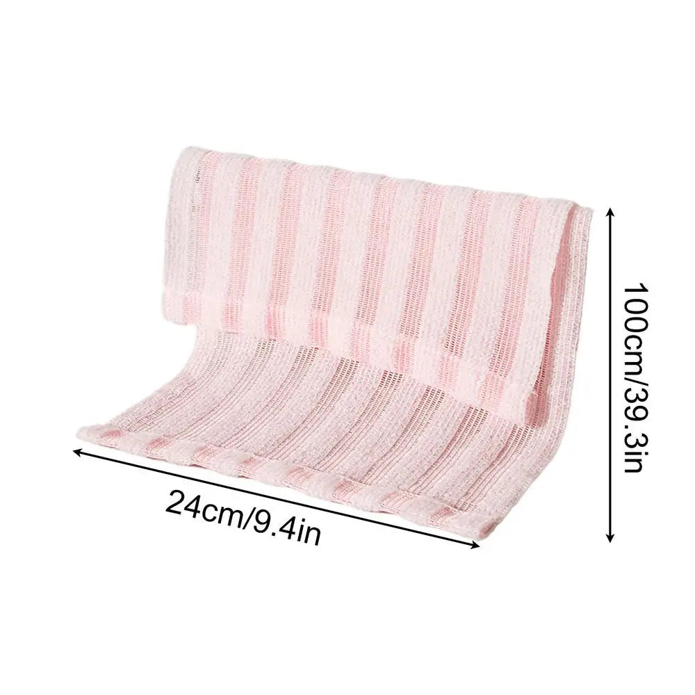 Exfoliating Towels Rubbing Washcloth Bath Towel for Back Towels Exfoliating Scrub Shower Sponge Body Bathroom Accessories Oasis Select Pink