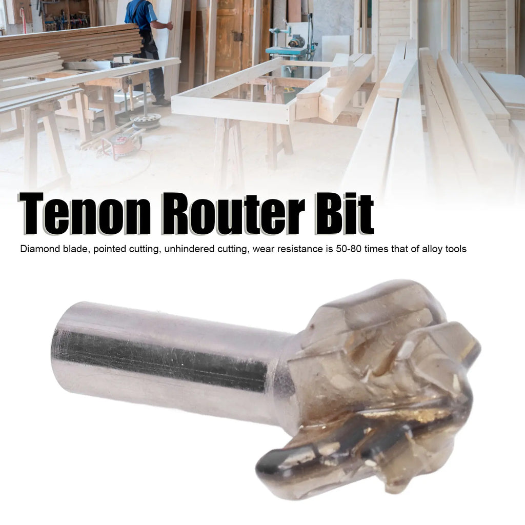 45 Degree Tenon Router Bit Tenon Router Bit 45# Steel 45 Degree Tenons Cutter 90 Degree Joint Routers Bits Oasis Select