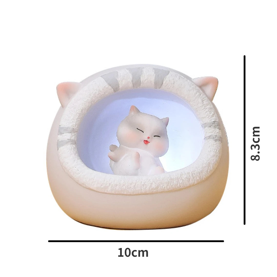 Creative Lovely Cute Fat Cat Night Light Girl Heart Cat Star Light Children Bedroom Atmosphere Light Decoration Oasis Select