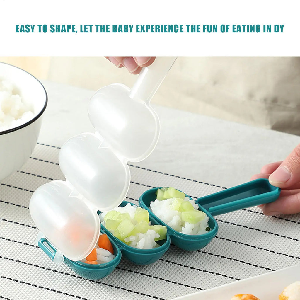 Rice Ball Maker Shaker Baby Children Kindergartens Meal Sushi Maker DIY Rice Ball Mold DIY Kitchen Bento Mould Accessories Oasis Select