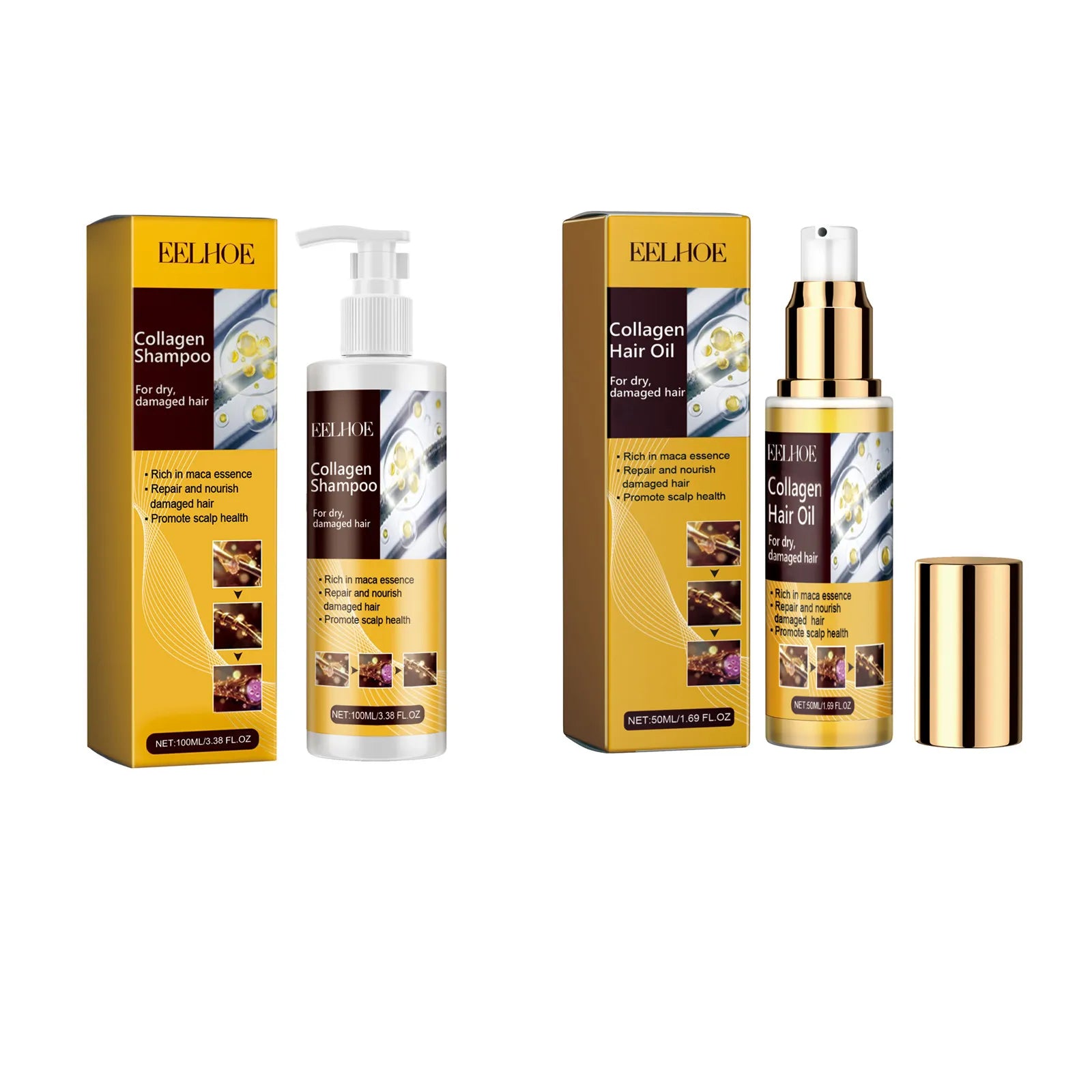 Eelhoe Collagen Keratin Hair Mask – Repair Frizz & Moisturize Keratin Hair Mask Oasis Select two-in-one