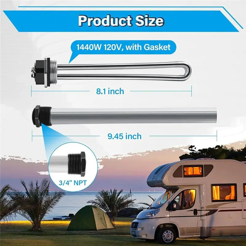 LIKE WISH RV Water Heater Elements Kit RV Water Heater Anode Rod For Suburban Water Heater Electric Heating For RV And C Oasis Select