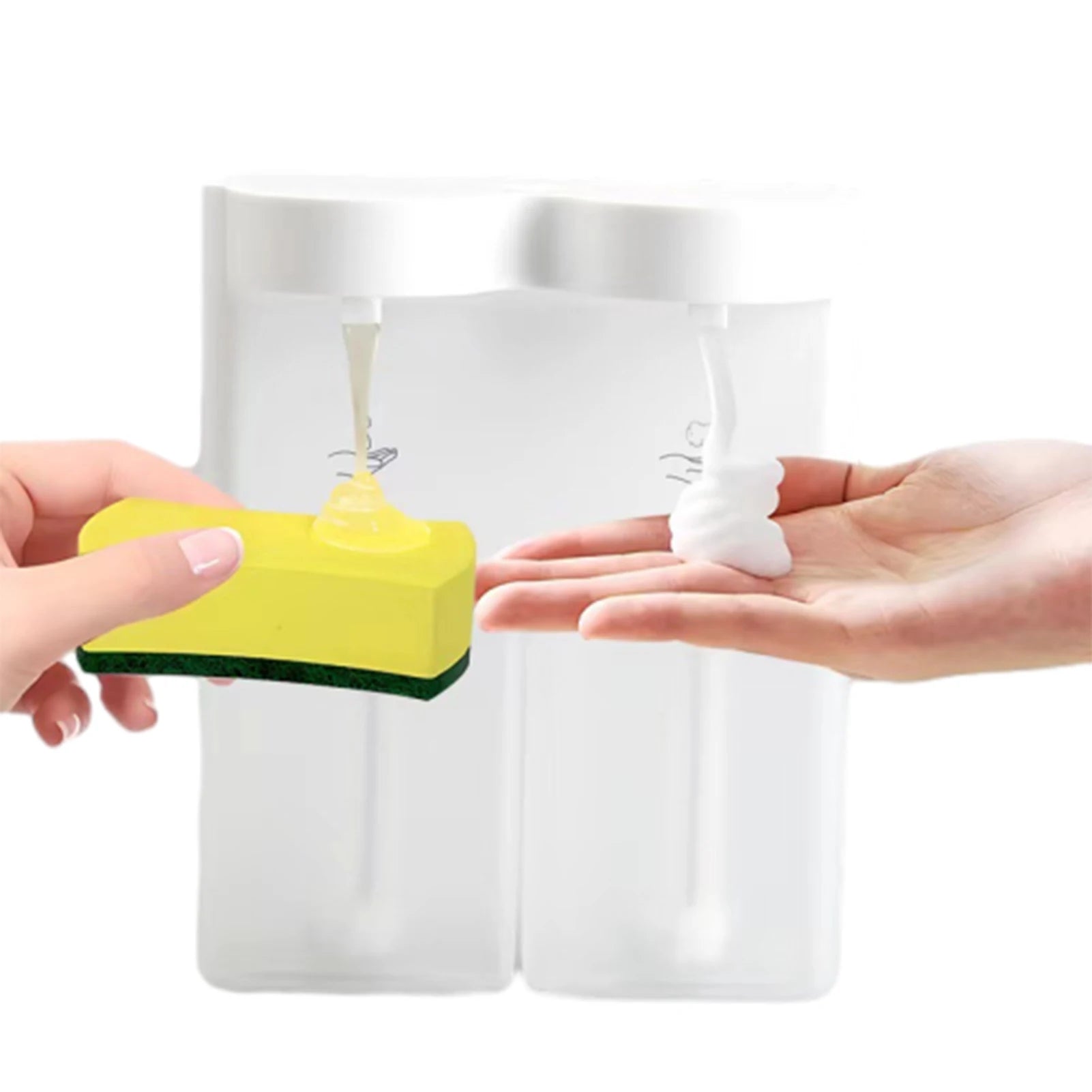 2-in-1 Touchless Foam & Liquid Soap Dispenser | Wall Mount