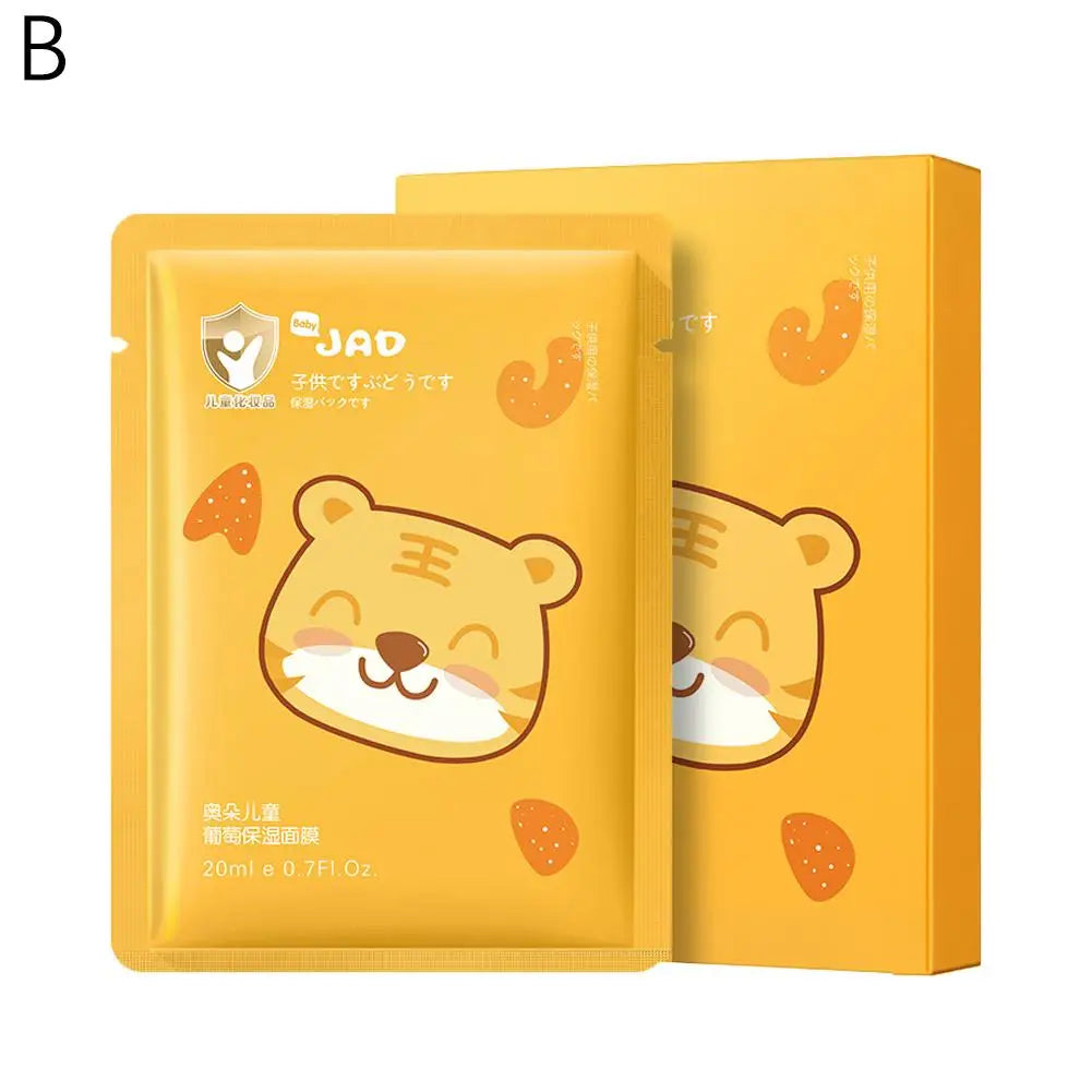 Kids Animal Sheet Masks – Gentle Moisturizing Spa 5 Pack Kids Sheet Mask Oasis Select 5pcs-yellow