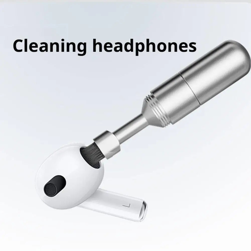 2-in-1 Aluminum Alloy SIM Card Eject Pin Keychain, Portable SIM Tray Removal Tool with Earbuds Cleaning Brush for All Smartphone Oasis Select