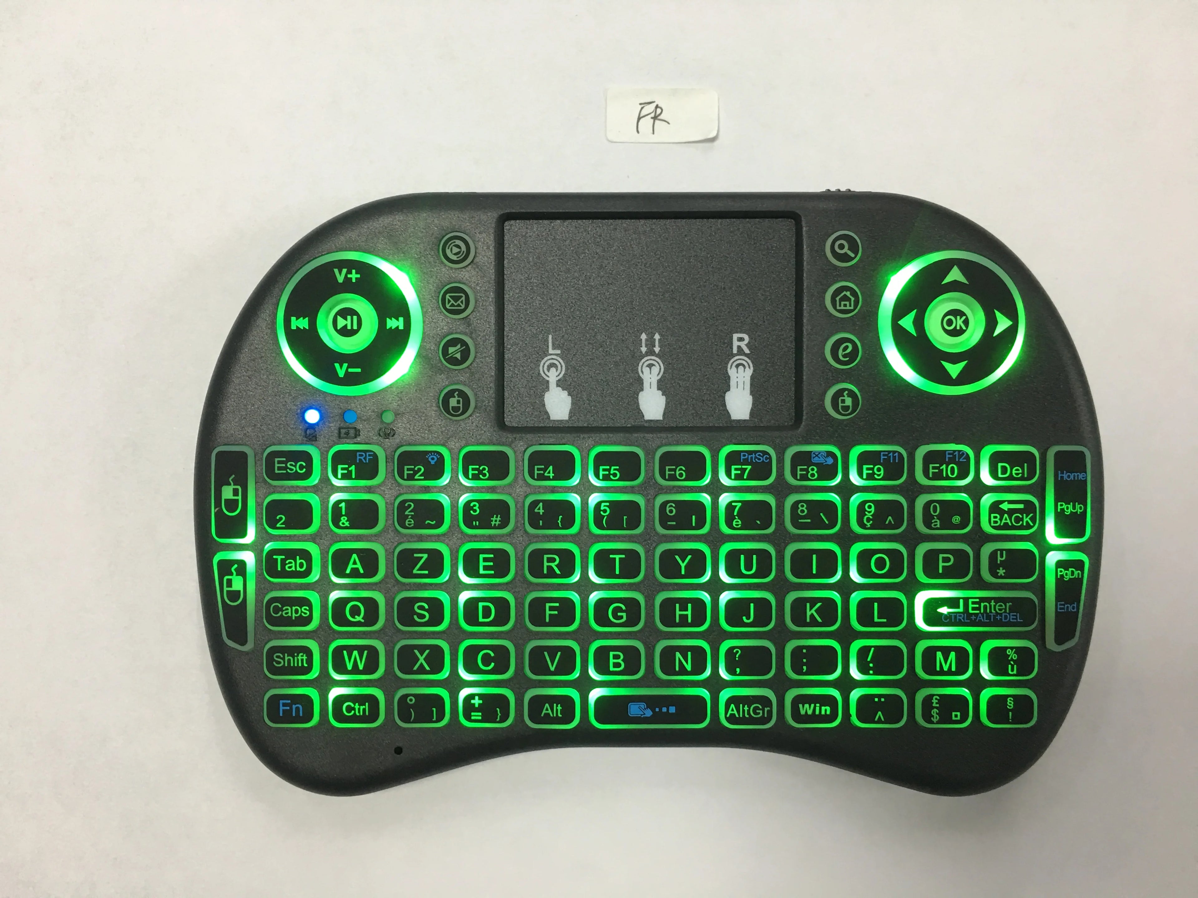Mini Wireless RGB Backlit Keyboard Air Mouse Touchpad | TV Box
